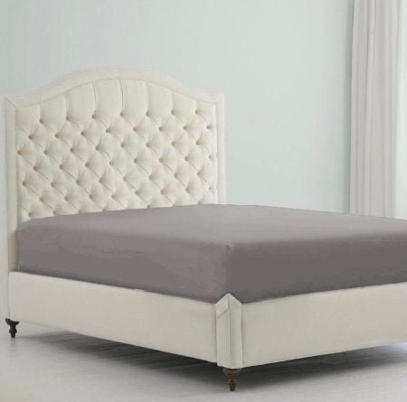 Jersey Bed Fitted Sheets- Light Grey