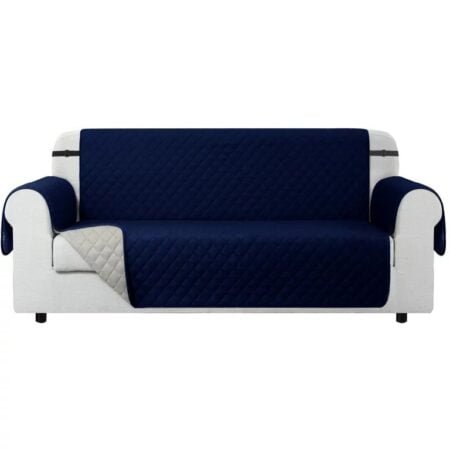 Quilted Sofa Protector - Blue