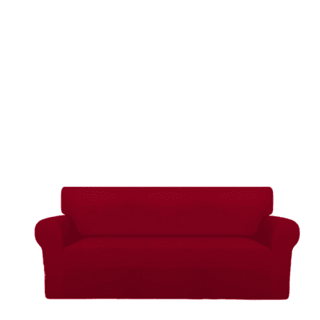 Sofa Cover Cotton Jersey Fabric - Red