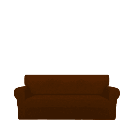 Sofa Cover Cotton Jersey Fabric - Med Brown