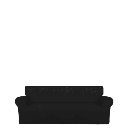 Sofa Cover Cotton Jersey Fabric - Black