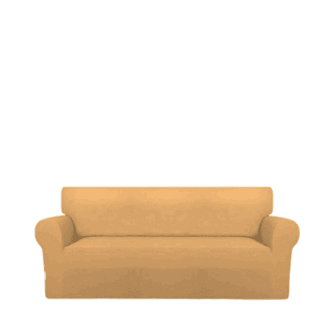 Sofa Cover Cotton Jersey Fabric - Fawn