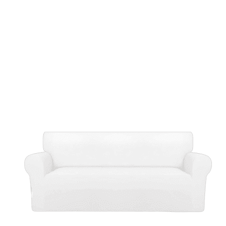 Sofa Cover Cotton Jersey Fabric - White