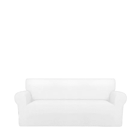 Sofa Cover Cotton Jersey Fabric - White