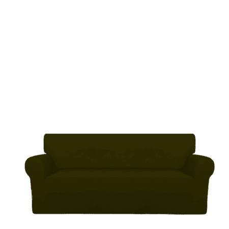 Sofa Cover Cotton Jersey Fabric - Mehandi Green