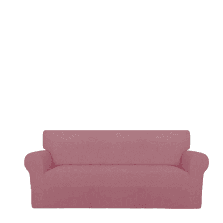 Sofa Cover Cotton Jersey Fabric - Tea Pink