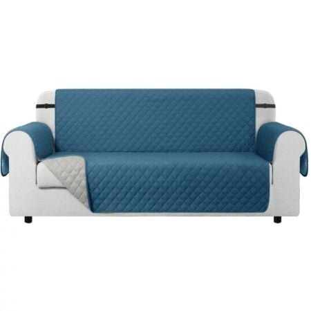 Quilted Sofa Protector - ZINC
