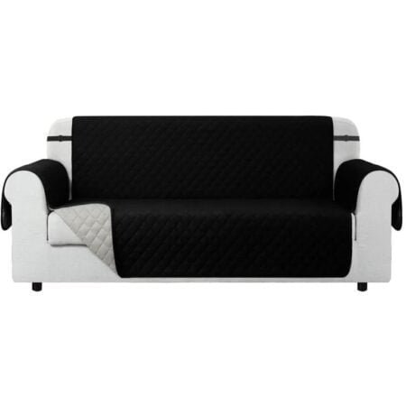 Quilted Sofa Protector - Black
