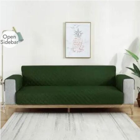 Quilted Sofa Protector - Dark Green