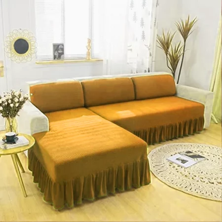 Traditional Turkish Frill Style | L Shape | Fawn