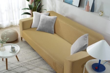 TERRY SQUENCE STRETCHY SOFA COVERS | FAWN