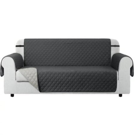 Quilted Sofa Protector - Grey