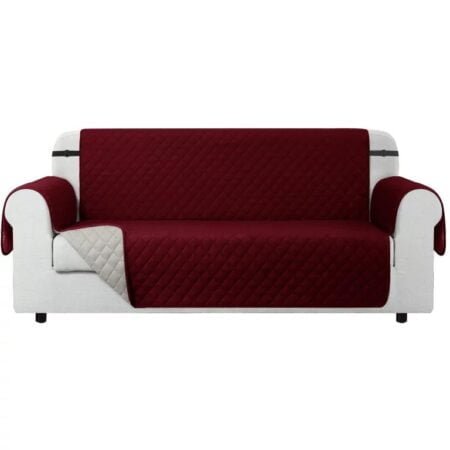 Quilted Sofa Protector - Maroon